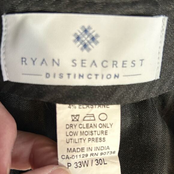 Ryan Seacrest Distinction Ultimate Moves Grey Dress Pants 33x30 - Picture 9 of 10